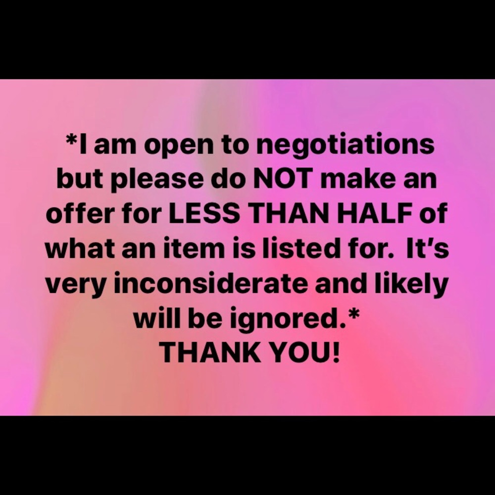 Note to buyers